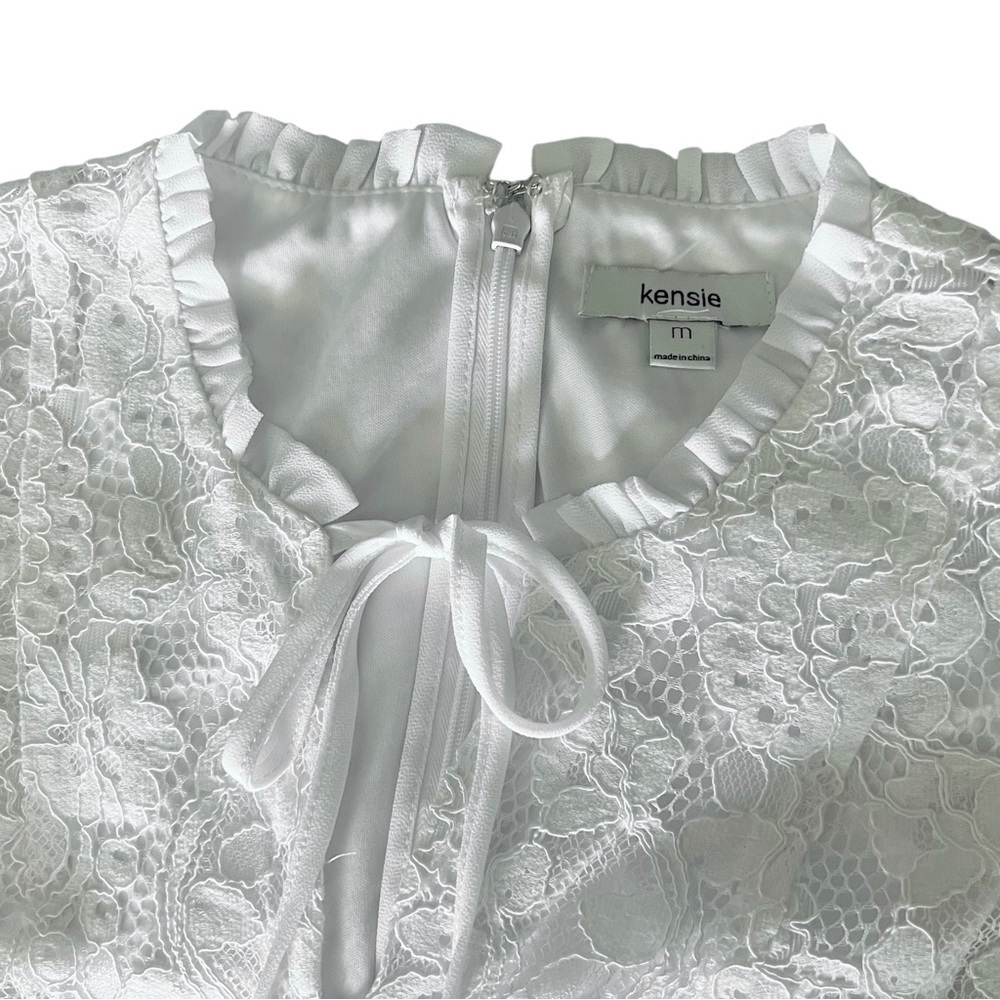 New Kensie Spring Lace Croquette Dress Size M - Picture 3 of 9